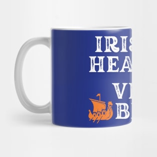 Irish Heart Viking Blood. Ideas for gifts for historical enthusiasts. Gifts are available on t-shirts, stickers, mugs, and phone cases, among other things. Mug